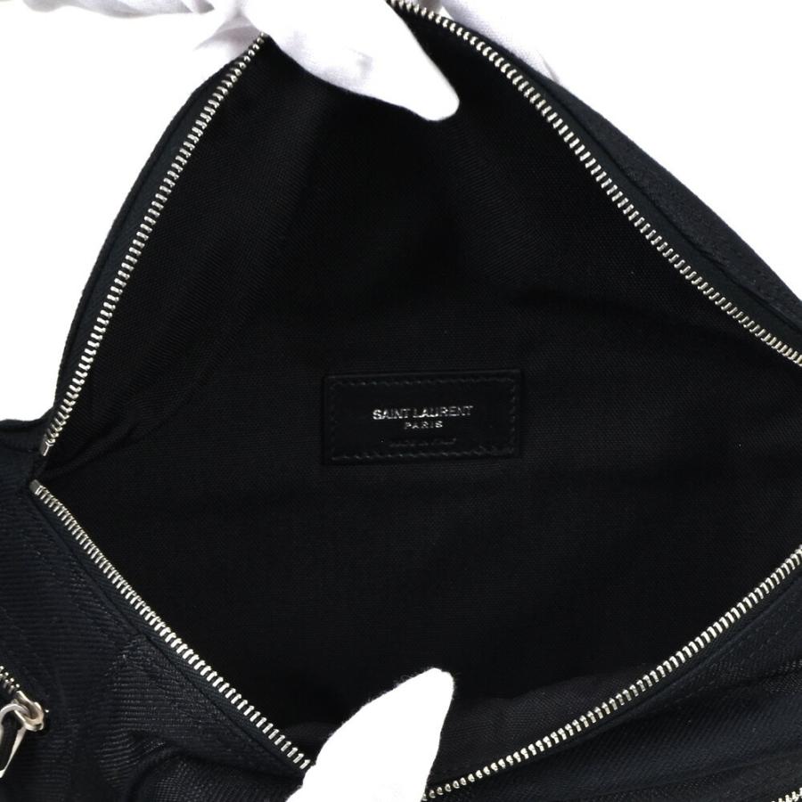 サンローラン パリ ウエストバッグ ボディバッグ ブラック 黒 YSL メンズ Saint Laurent イヴサンローラン