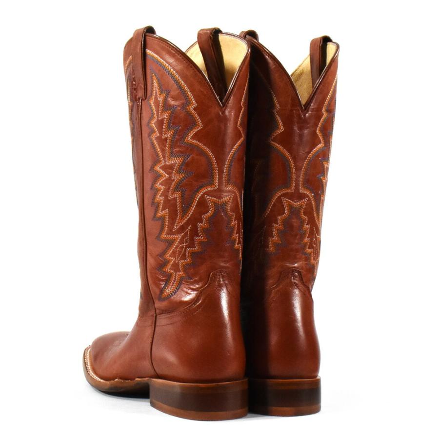 【SALE】【並行輸入品】トニーラマ TONY LAMA ウエスタンブーツ メンズ ロングブーツ 13 インチ Dワイズ ブラウン スクエアトゥ CAMARILLO COGNAC GOATの画像