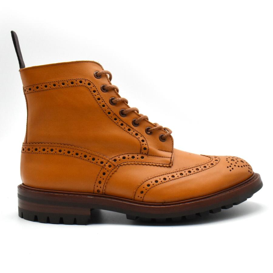 【並行輸入品】トリッカーズ TRICKER'S カントリーブーツ M2508 モールトン メンズ コマンドソール ウィングチップ Acorn Olivvia Classic Brogue Bootsの画像