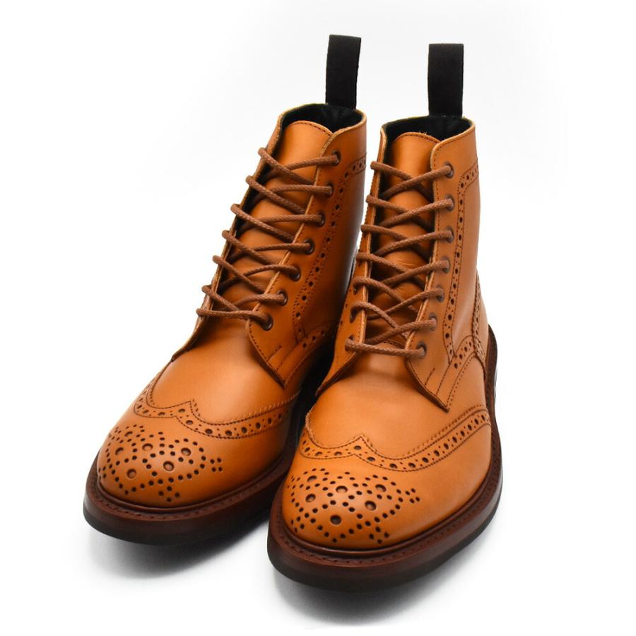 【並行輸入品】トリッカーズ TRICKER'S カントリーブーツ M2508 モールトン メンズ コマンドソール ウィングチップ Acorn Olivvia Classic Brogue Bootsの画像