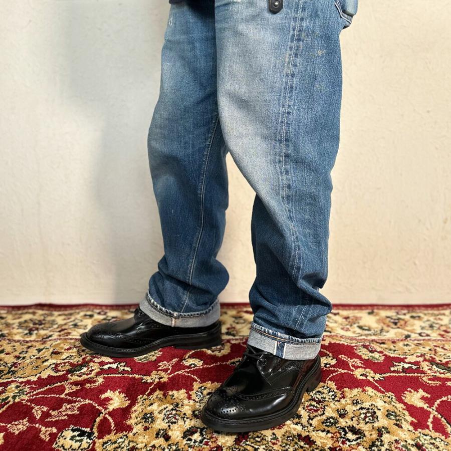 【並行輸入品】トリッカーズ TRICKER'S カントリーブーツ M2508 モールトン メンズ ダイナイトソール ウィングチップ ブラック Black Book binder Brogue Bootsの画像