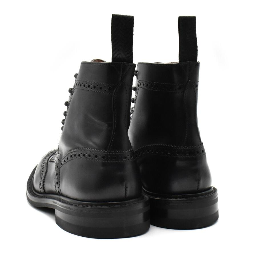 【並行輸入品】トリッカーズ TRICKER'S カントリーブーツ M2508 モールトン メンズ ダイナイトソール ウィングチップ ブラックBLACK MUSEUM BROGUE BOOTSの画像