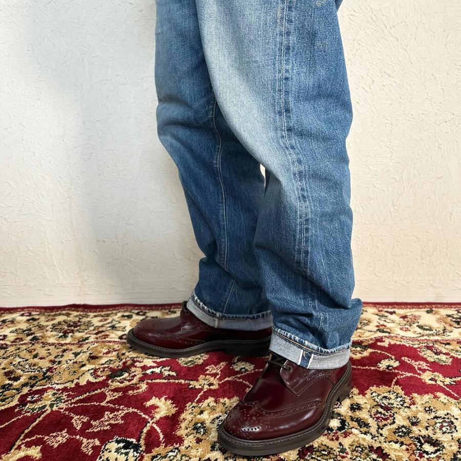 【並行輸入品】トリッカーズ TRICKER'S カントリーブーツ M2508 モールトン メンズ ダイナイトソール ウィングチップ Burgundy Book binder Brogue Bootsの画像