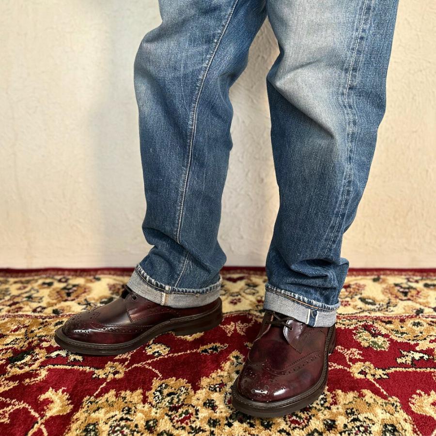 【並行輸入品】トリッカーズ TRICKER'S カントリーブーツ M2508 モールトン メンズ ダイナイトソール ウィングチップ Burgundy Museum Brogue Bootsの画像