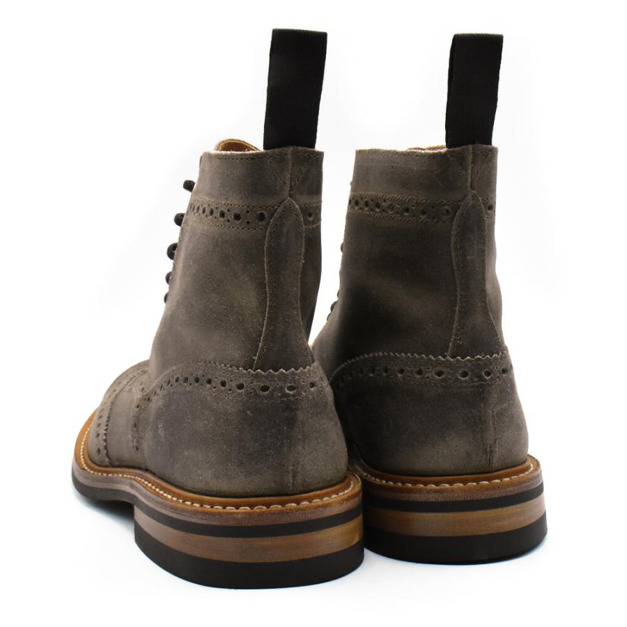 【並行輸入品】トリッカーズ TRICKER'S カントリーブーツ M2508 モールトン メンズ ダイナイトソール ウィングチップ Champagne Waxy Commander Brogue Bootsの画像