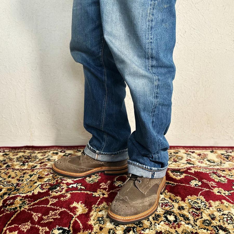 【並行輸入品】トリッカーズ TRICKER'S カントリーブーツ M2508 モールトン メンズ ダイナイトソール ウィングチップ Champagne Waxy Commander Brogue Bootsの画像