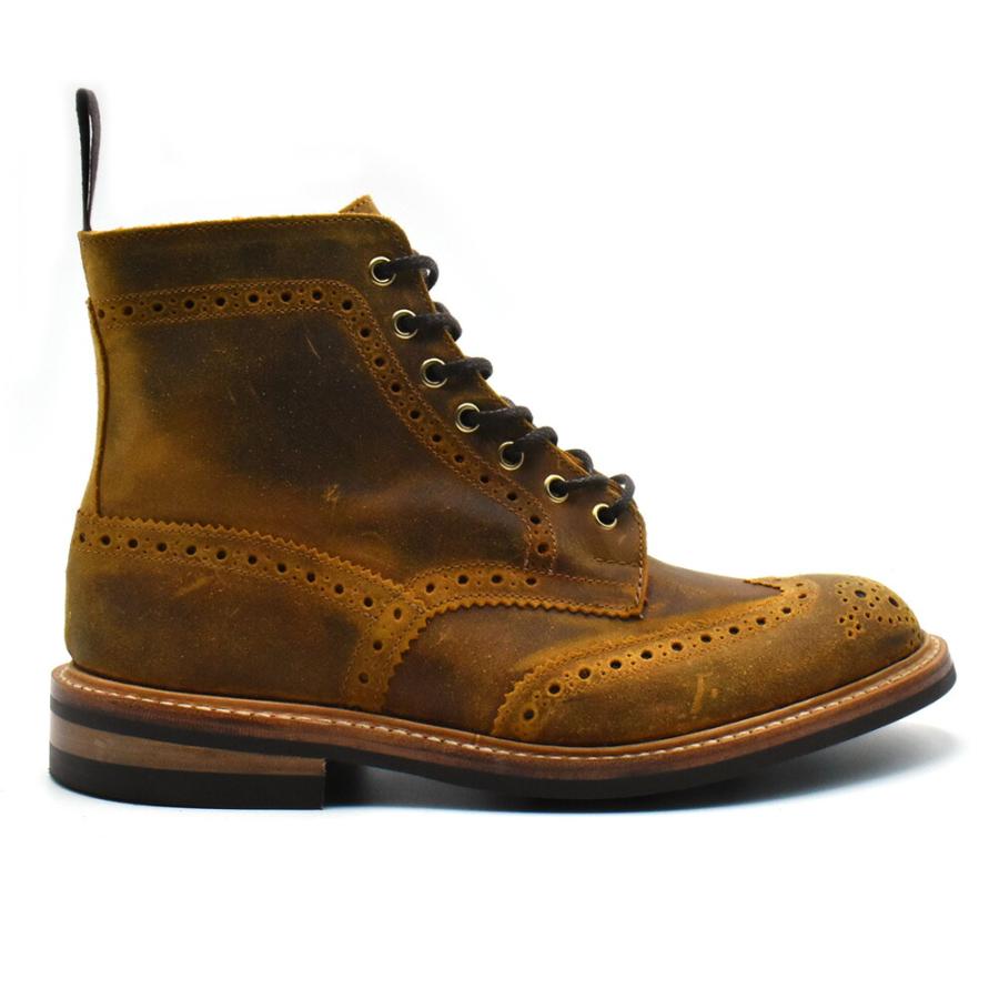 【並行輸入品】トリッカーズ TRICKER'S カントリーブーツ M2508 モールトン メンズ ダイナイトソール ウィングチップ Cuba Waxy Commander Brogue Bootsの画像