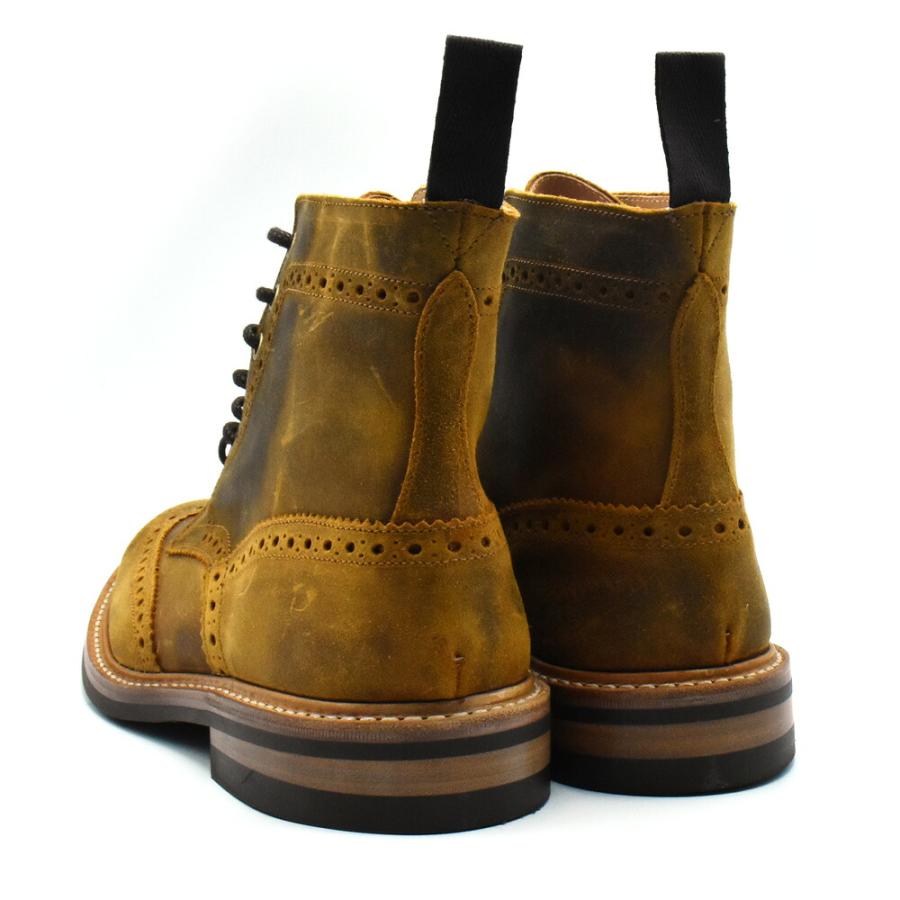 【並行輸入品】トリッカーズ TRICKER'S カントリーブーツ M2508 モールトン メンズ ダイナイトソール ウィングチップ Cuba Waxy Commander Brogue Bootsの画像