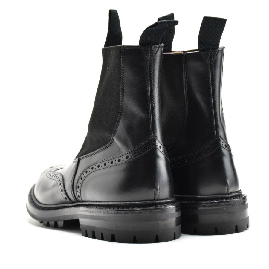 【国内発送】TRICKER'S チェルシーブーツ ブラック l2754-bk-d ブーツ | L2754 SILVIA / BLACK CALF (COMMANDO SOLE) - Tricker's
