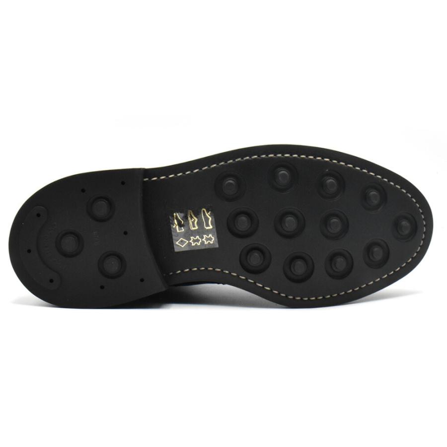 【並行輸入品】トリッカーズ TRICKER'S サイドゴアブーツ M2754 ヘンリー メンズ ダイナイトソール チェルシーブーツ BLACK MUSEUM ELASTIC SIDED BROUGUE BOOTSの画像