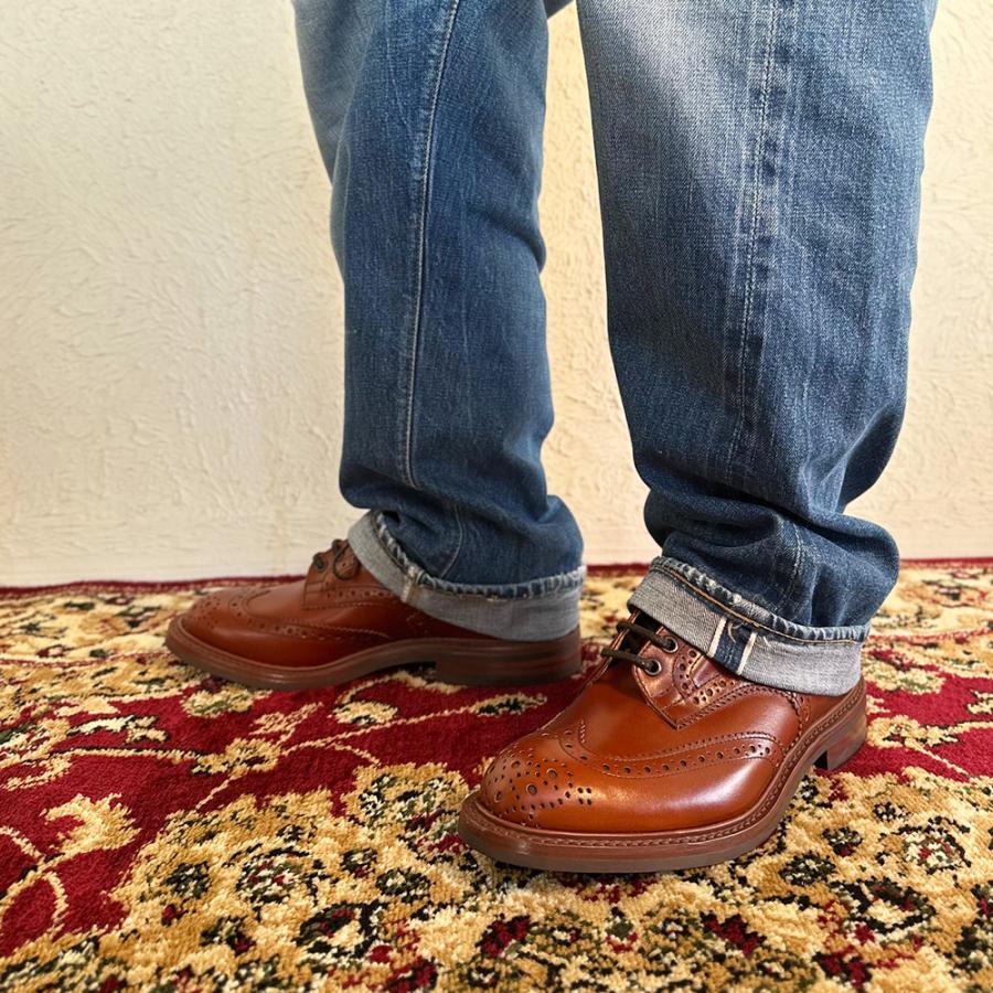 【SALE】【並行輸入品】トリッカーズ バートン メンズ ドレスシューズ マロン 茶 ダイナイトソール 5633 TRICKER'S BOURTONの画像