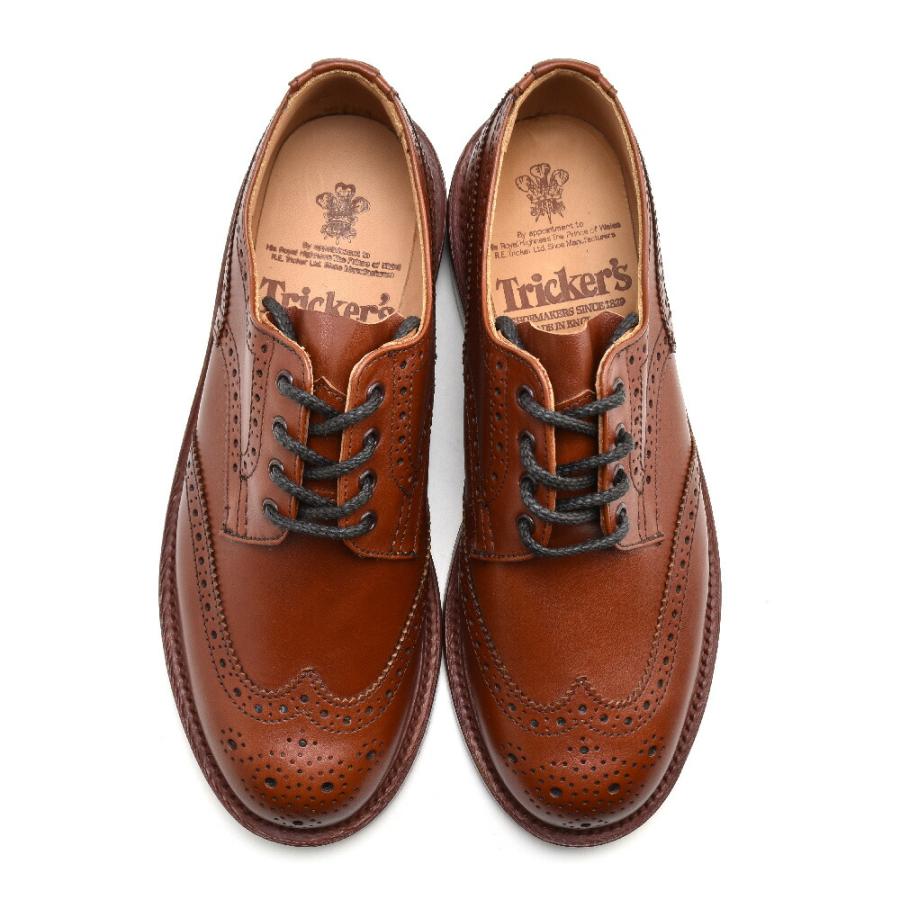 トリッカーズ アン レディース カントリーシューズ ウイングチップ ダブルレザーソール マロン TRICKER'S ANNE L5679 MARRON ANTIQUE【送料無料】｜cloudshoe｜05