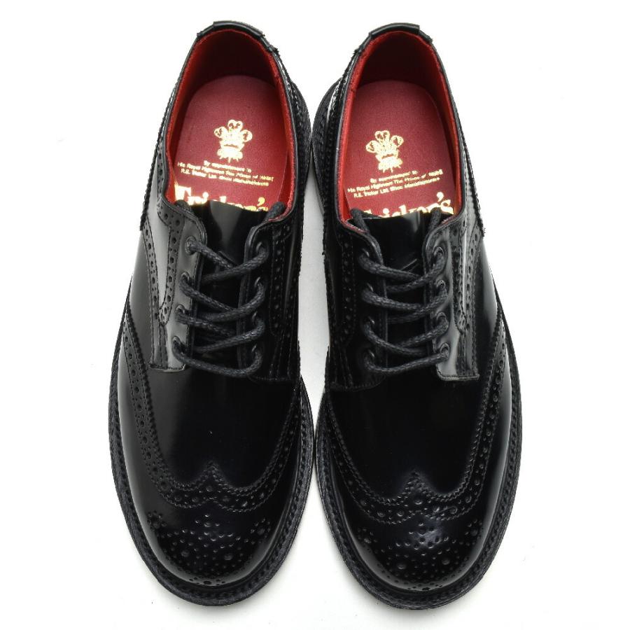 トリッカーズ バートン レディース ウイングチップ ブックバインダー シューズ ブラック 黒 TRICKER'S L5679 BOOK BINDER  DERBY BROGUES【送料無料】