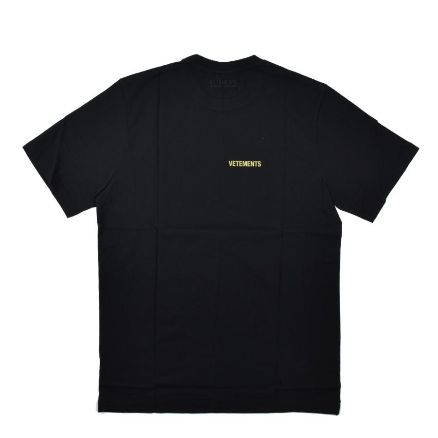【送料無料】VETEMENTS ヴェトモン ブラックTシャツ VETEMENTS(ヴェトモン) 25SS「BONE V REGULAR T-SHIRT」プリント