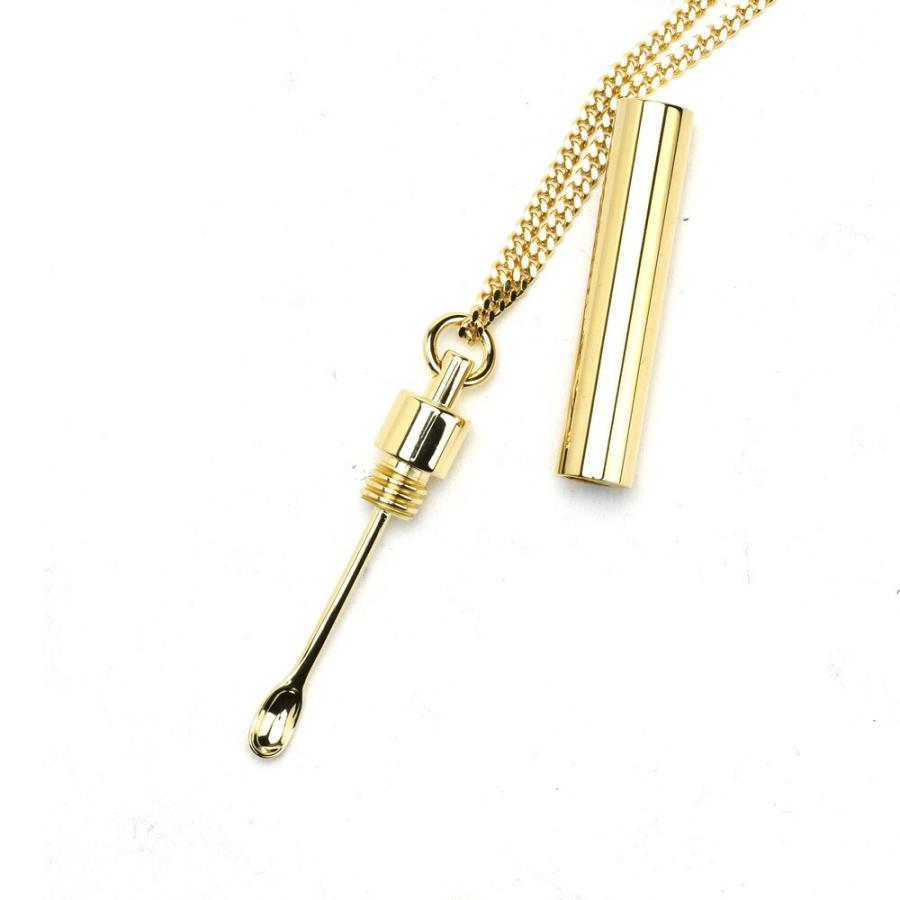 並行輸入品】ヴェトモン パウダーネックレス ペンダント ゴールド 真鍮