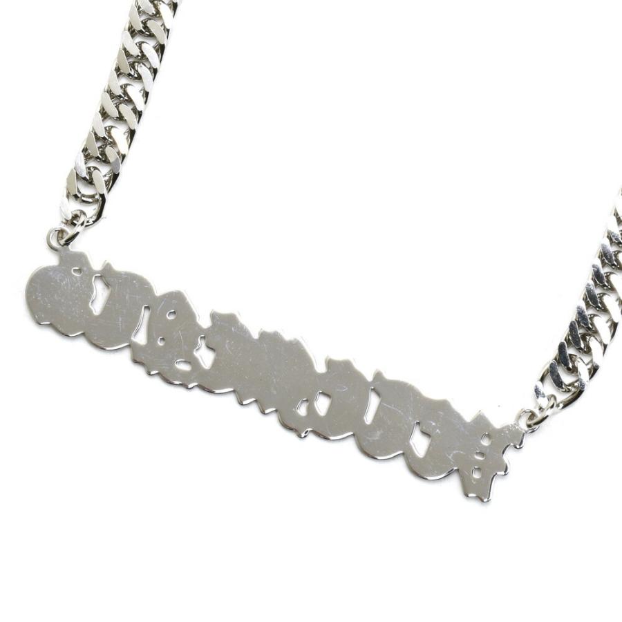 ヴェトモン ゴシックペンダントネックレス シルバー ヴェトモン ネックレス ゴシックロゴ シルバー 真鍮 SILVER