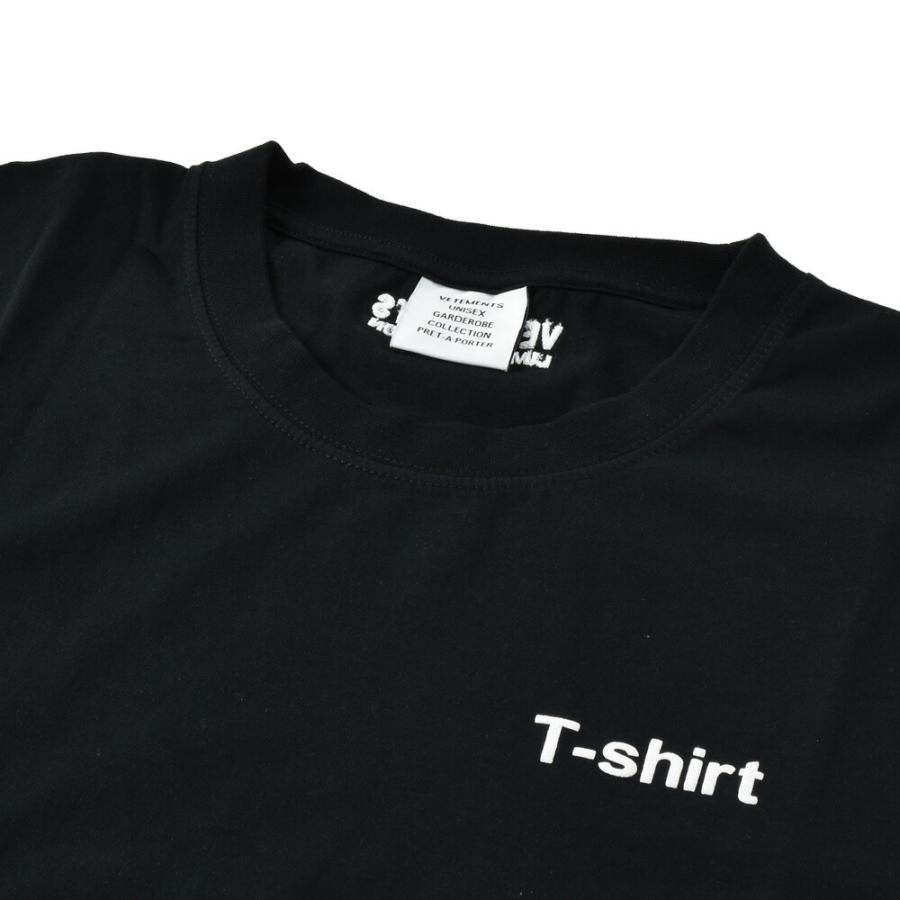 ヴェトモン Tシャツ カットソー クルーネック 半袖 ブラック ヴェトモン Tシャツ カットソー クルーネック 半袖 ブラック