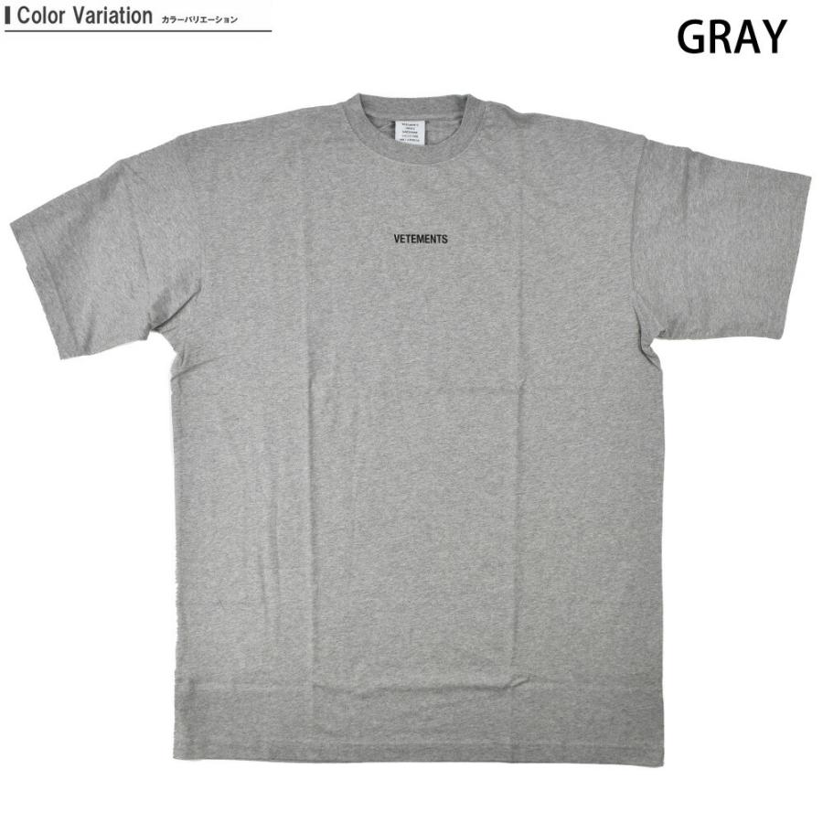 ヴェトモン Tシャツ カットソー クルーネック 半袖 ブラック