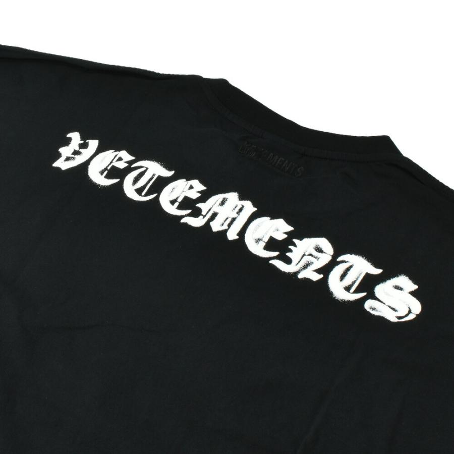VETEMENTS/ロゴ プリント クルーネック T シャツ ヴェトモン プリントTシャツ ロゴリミテッドエディション