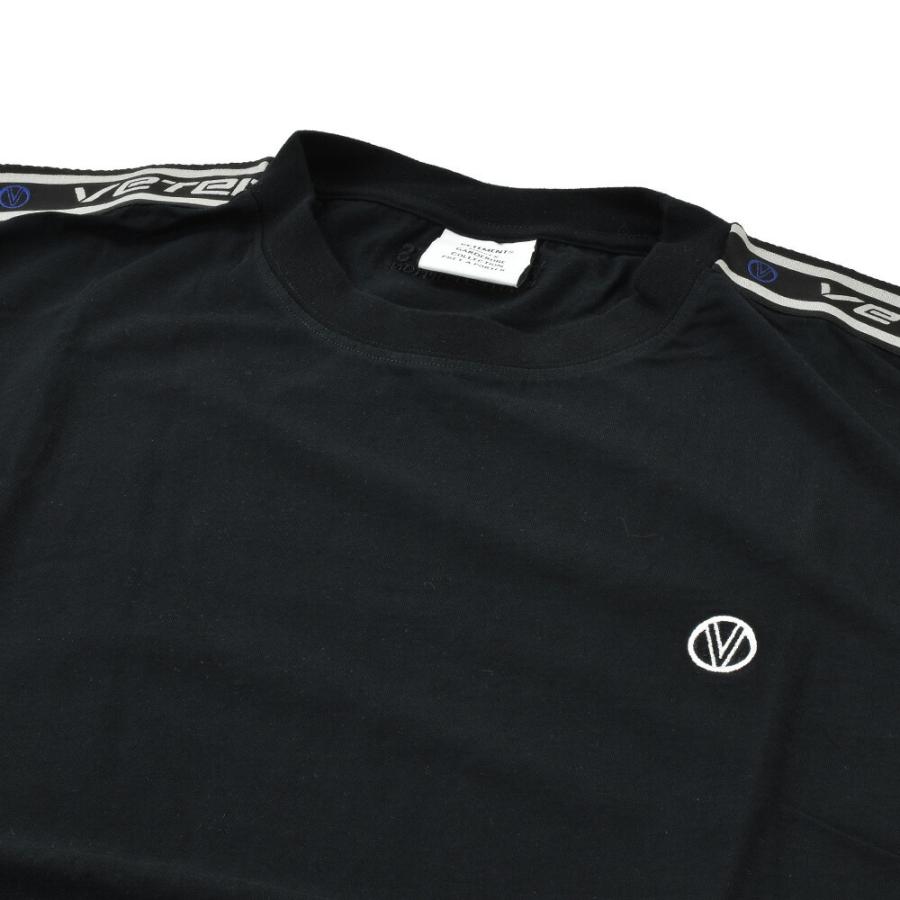 並行輸入品】ヴェトモン Tシャツ ロゴテープ カットソー クルーネック 