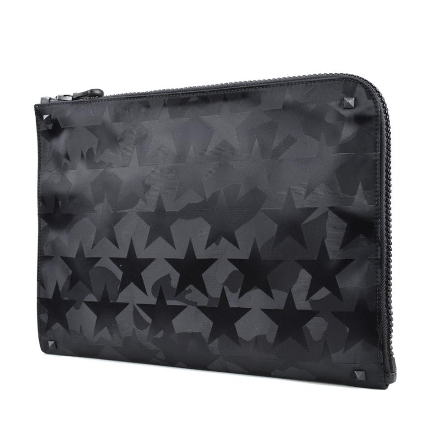 VALENTINO ヴァレンティノ ロックスタッズ クラッチバッグ ブラック 黒 