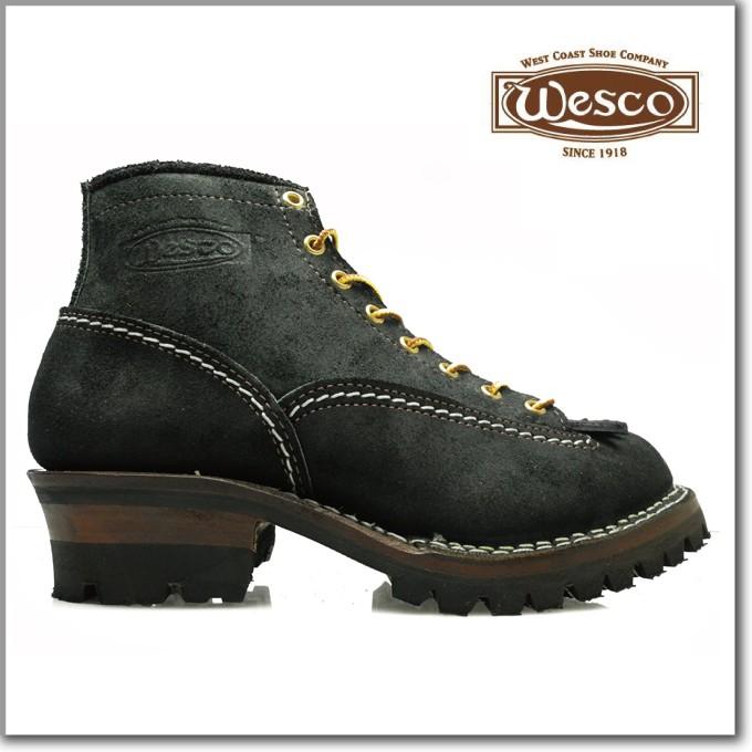 ウェスコ ジョブマスター ブラック ラフアウト Wesco Jobmaster Black Roughout BK106100 6インチ