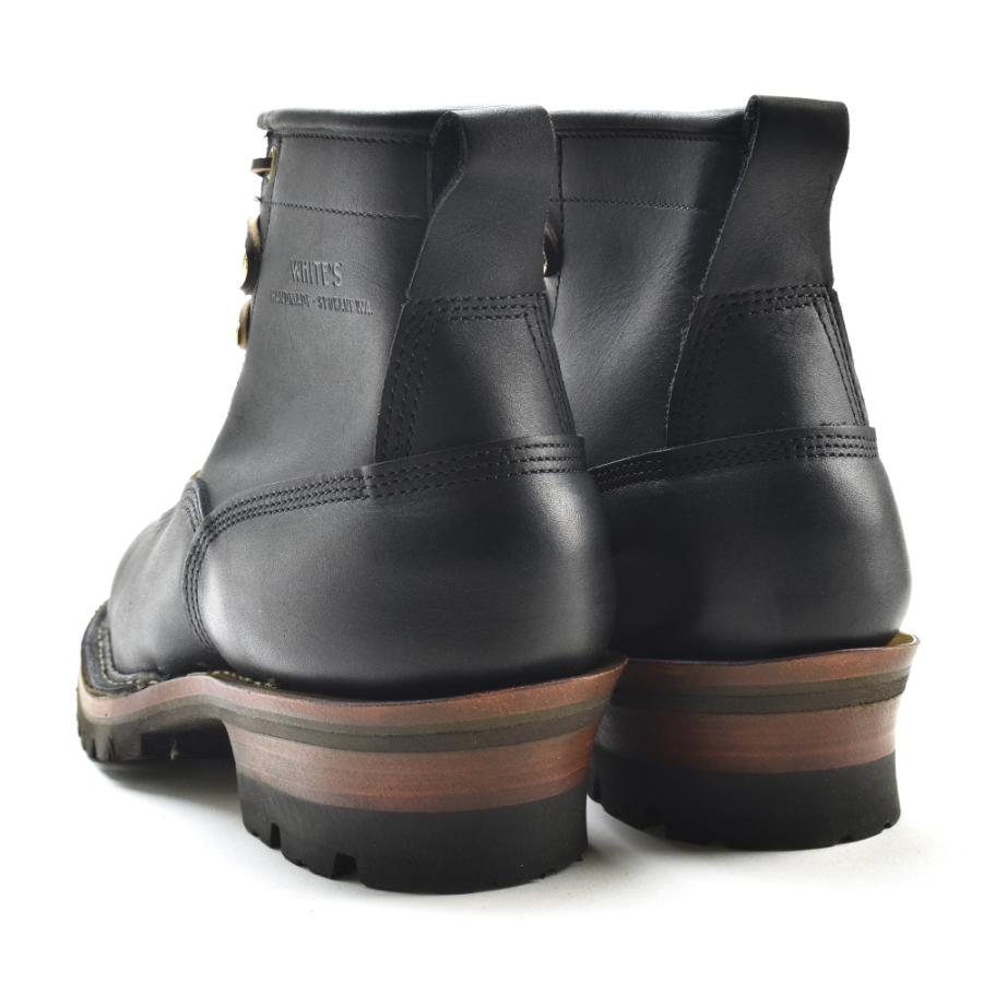 White's Boots ブラックワークブーツ　スモークジャンパー WHITE'S BOOTS 【並行輸入品】ホワイツ ワークブーツ スモーク