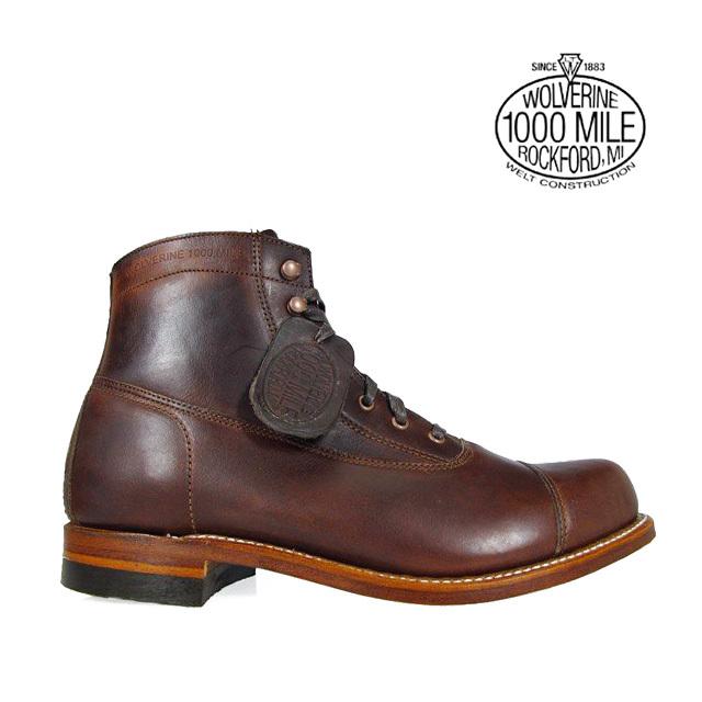 ウルヴァリン ワークブーツ 1000マイル ロックフォード ブラウン メンズ WOLVERINE 1000MILE BOOT ROCKFORD W05293 CAP-TOE｜cloudshoe