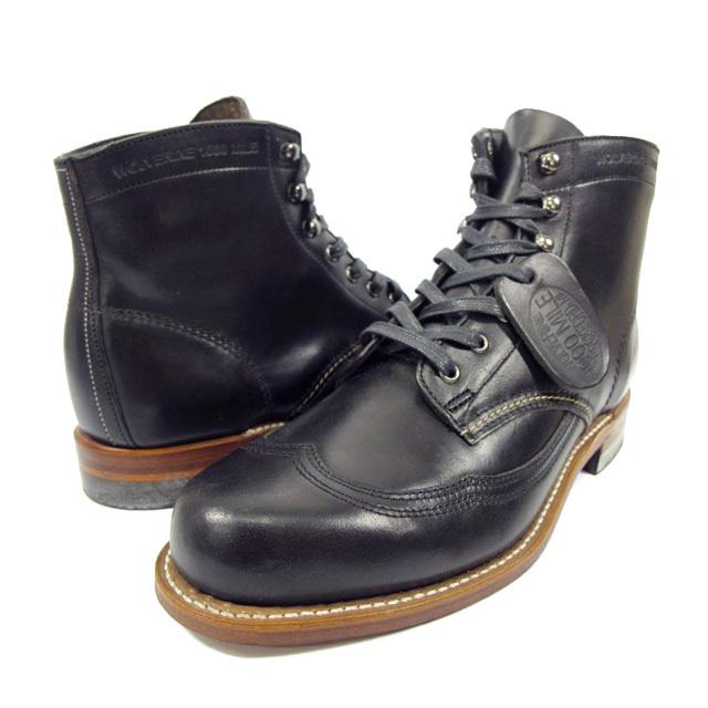 1000 WOLVERINE ADDISON BOOT W05344 BLACK WING TIP