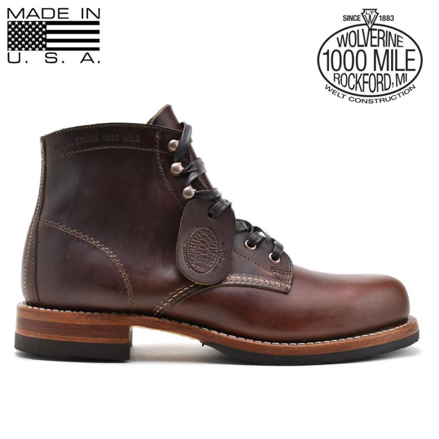 メ*君様 Wolverine ブラウン ワークブーツ　MADE IN USA WOLVERINE - ウルヴァリン／WOLVERINE ワークブーツ シューズ 靴
