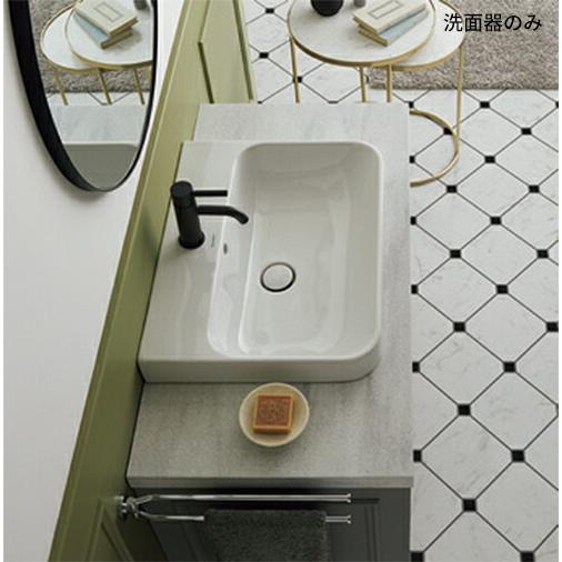 ○CERA/セラ 洗面器【DV236060-00】ホワイト ハッピーD.2プラス〔EI 