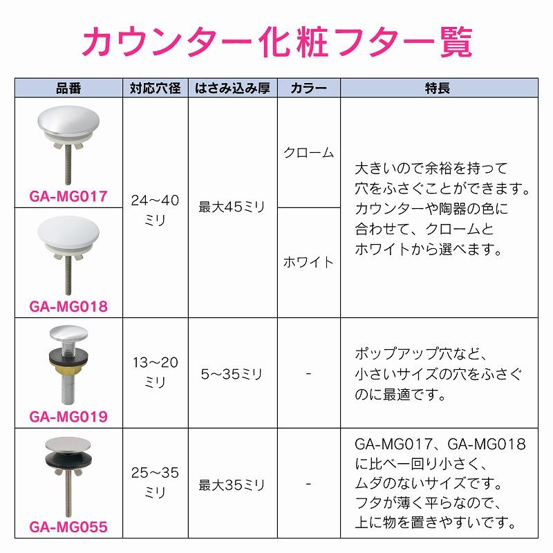 カクダイ/GAONA/ガオナ 【GA-MG055】水まわりホールキャップ 穴かくし用 25〜35ミリ これエエやん〔▽〕｜clover-9608｜05