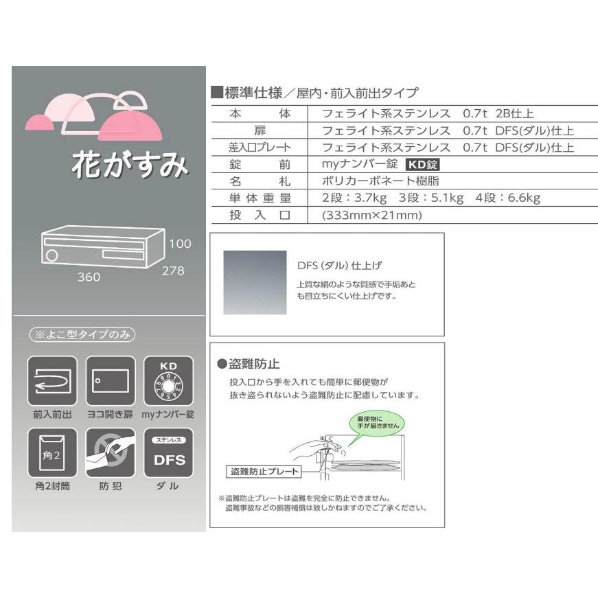 ○u.田島メタルワーク【F1001-2(花がすみ)(myナンバー錠)】集合住宅用 