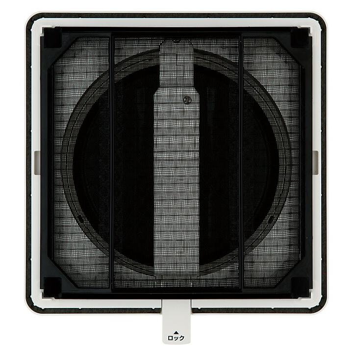 ユニックス【PDF150BWF】室内用製品 差圧式給気口 壁取付用 フラットカバー メッシュフィルター(防虫・粗塵対策)〔HF〕 |  | 01