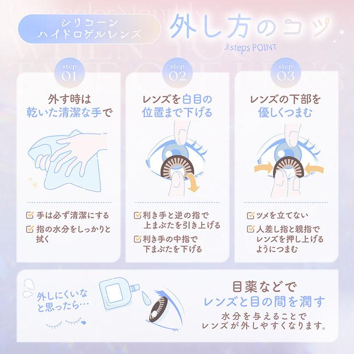 カラコン エバーカラーマンスリー 1箱2枚 シリコーン UV モイスト レンズ 度なし 度あり 1ヶ月交換 透明感 ナチュラル シリコン ワンマンス | Ever Color | 14