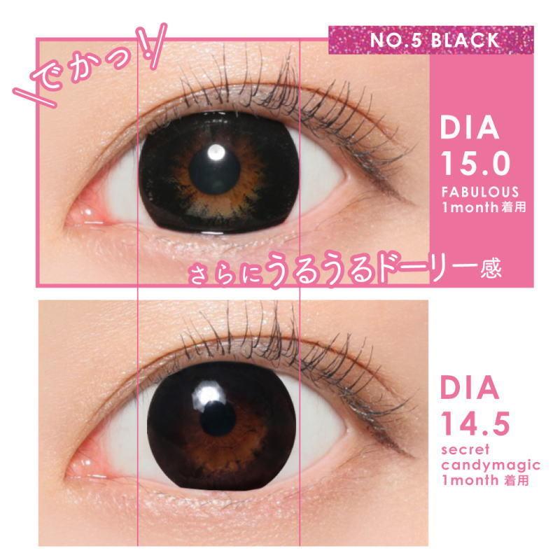 カラコン candymagic 15.0mm ファビュラス FABULOUS 1ヶ月交換 1箱2枚  カラーコンタクト  ナチュラル 自然 裸眼風 カラーコンタクト｜clover-eyes｜17