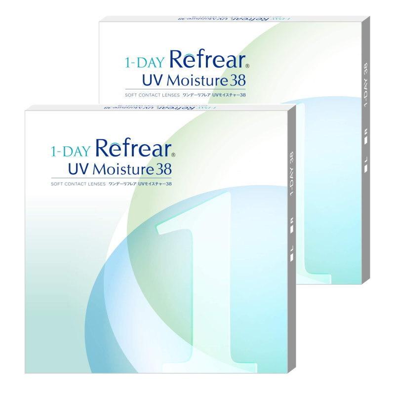 2箱セット ワンデーリフレアuvモイスチャー38 1箱30枚入り 1 Day Refrear