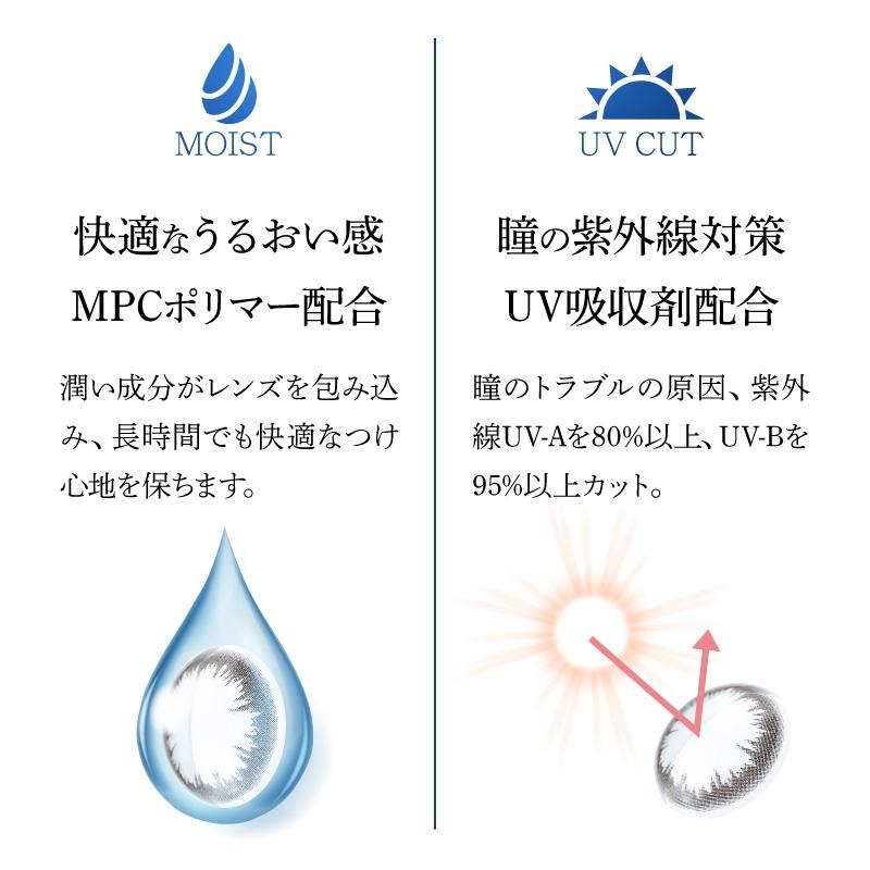 カラコン 高含水 Pure aqua Ring 2week 55 by ZERU. 1箱6枚 度あり 2週間交換 ピュアアクア リング ツーウィーク | ZERU. | 05
