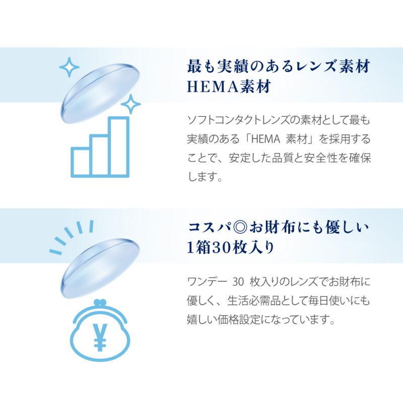 コンタクト 2箱セット ピュアアクアワンデー UV Moist 38 1箱30枚 1日使い捨て コンタクトレンズ UV加工 モイスト 1day Pureaqua 1day UVM ZERU｜clover-eyes｜08