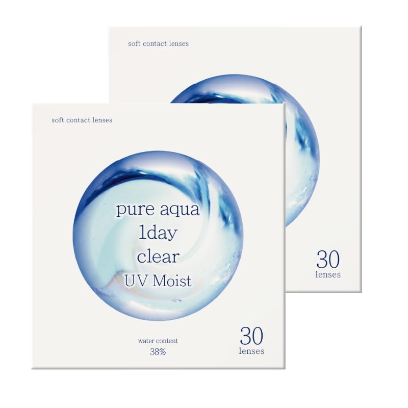 コンタクト 2箱セット 1day ZERU. Pureaqua ピュアアクアワンデー by ゼル 1日使い捨て 1箱30枚｜clover-eyes