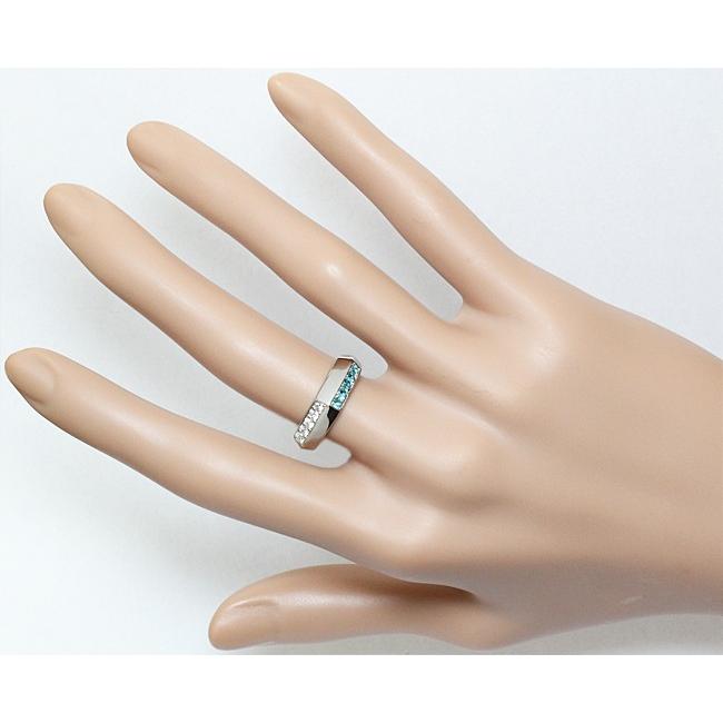 パライバトルマリン 0.13ct ダイヤ 0.16ct リング 指輪 Pt900 14号 