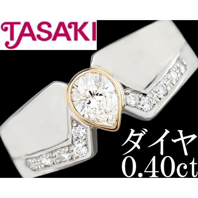 TASAKI Pt900 0.11ダイヤモンド フラワーデザインリング-