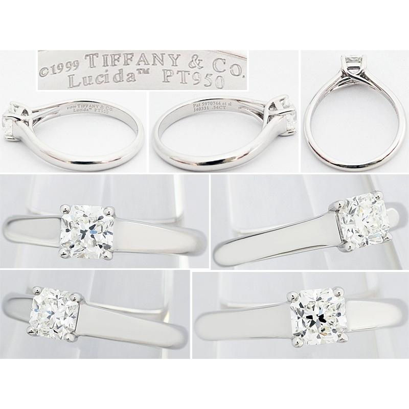 TIFFANY&Co. ティファニー ルシダ ダイヤ 0.54ct F VS1 Pt950 TIFFANY&Co. ティファニー ルシダ ダイヤ 0.54ct F VS1 Pt950