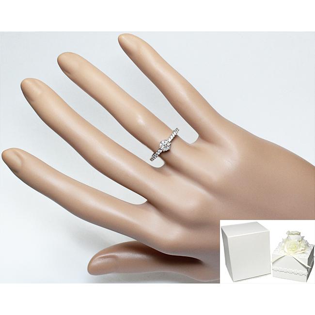 4℃（ヨンドシー） ダイヤ 0.352ct D EX VVS2 Pt995 リング 指輪 8.5号