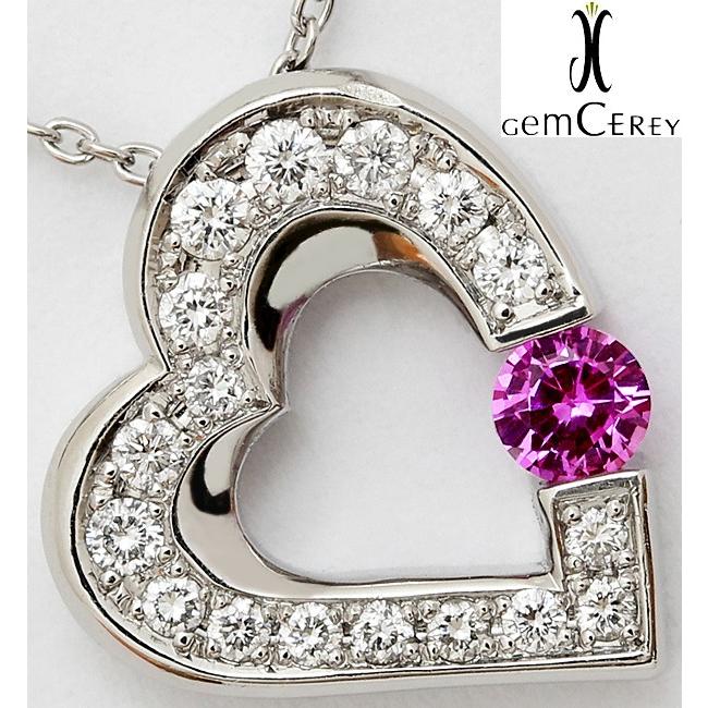 GEMCEREY ジェムケリー 非加熱 ピンクサファイア 0.2ct ダイヤ 0.23ct 