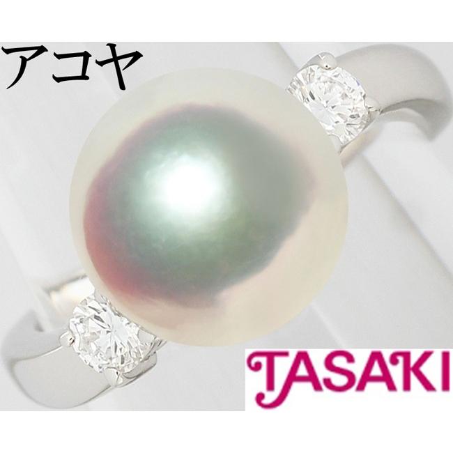 TASAKI タサキ 田崎真珠 アコヤ真珠 8.7ミリ ダイヤ 0.16ct