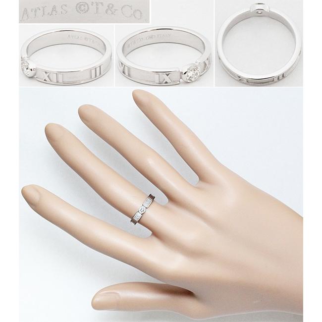 TIFFANY&Co. ティファニー アトラス ダイヤ 1P 一粒 K18WG TIFFANY&Co. ティファニー アトラス ダイヤ 1P 一粒 K18WG