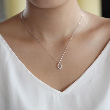 4℃（ヨンドシー） ネックレス レディース しずくモチーフ シルバー 