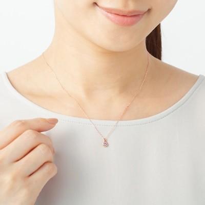 【送料無料】【ラッピング無料】ヨンドシー ネックレス K10ピンクゴールド 12月誕生石 しずくモチーフ 4℃の画像