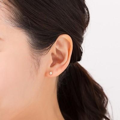 【送料無料】【ラッピング無料】ヨンドシー ピアス K18イエローゴールド 4℃の画像
